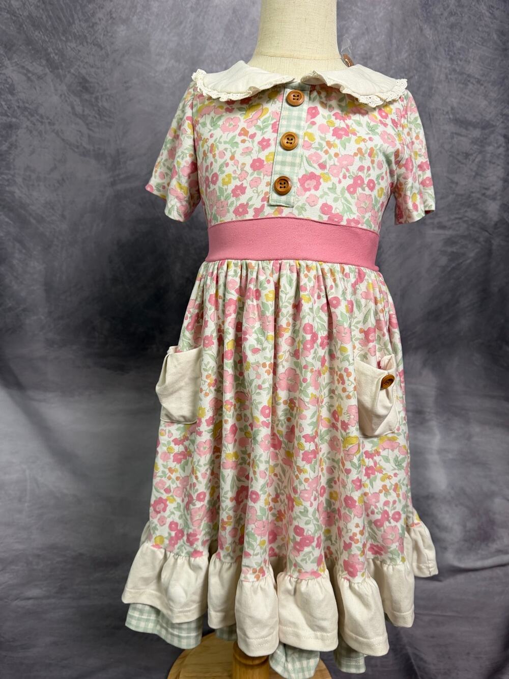 Only Little Once Dress Size 7 Floral Country Style
